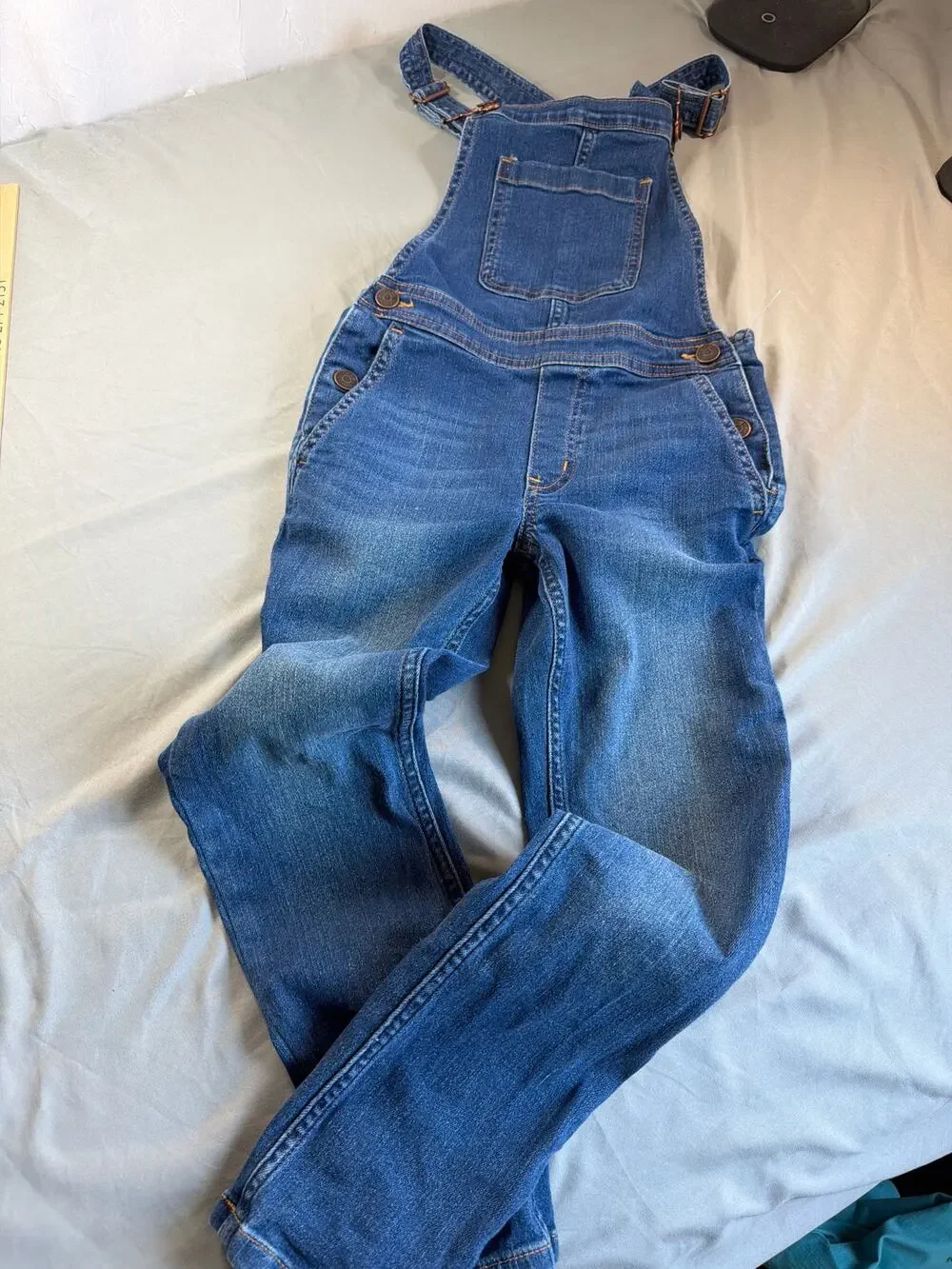 Crewcuts Girls size 8 Denim Overalls Skinny fit